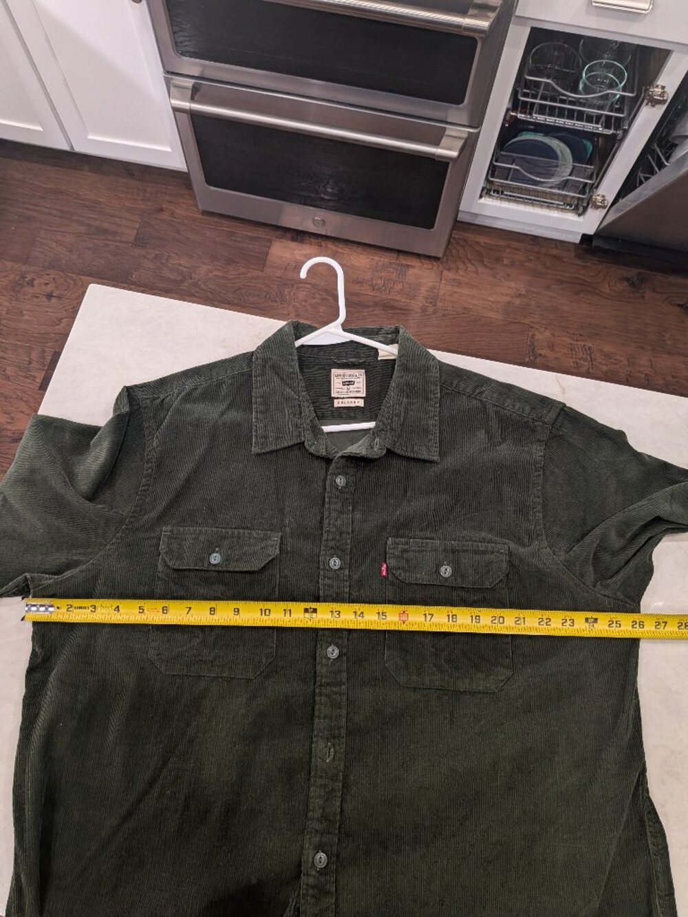 LOT of 2:  Corduroy Long Sleeve Shirts Men's Size XL